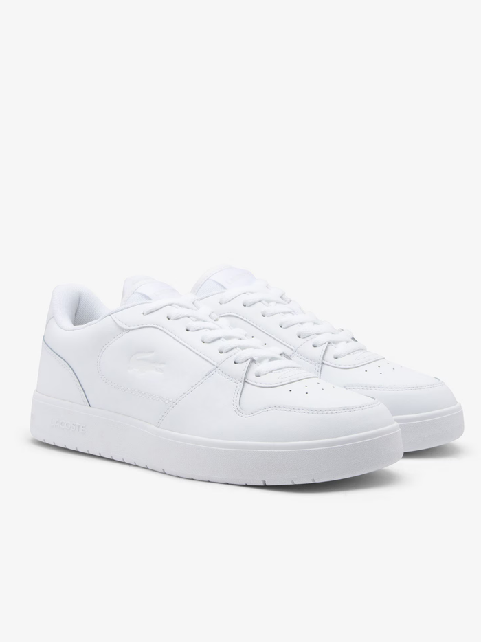 LACOSTE Court Ace Leather Sneakers White - MAISONDEFASHION.COM