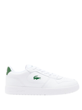 LACOSTE Court Ace Leather Sneakers White/Dark Green - MAISONDEFASHION.COM