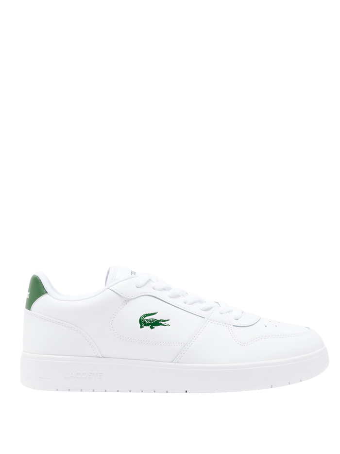 LACOSTE Court Ace Leather Sneakers White/Dark Green - MAISONDEFASHION.COM