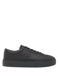 LACOSTE Court Set Leather Sneakers Black - MAISONDEFASHION.COM