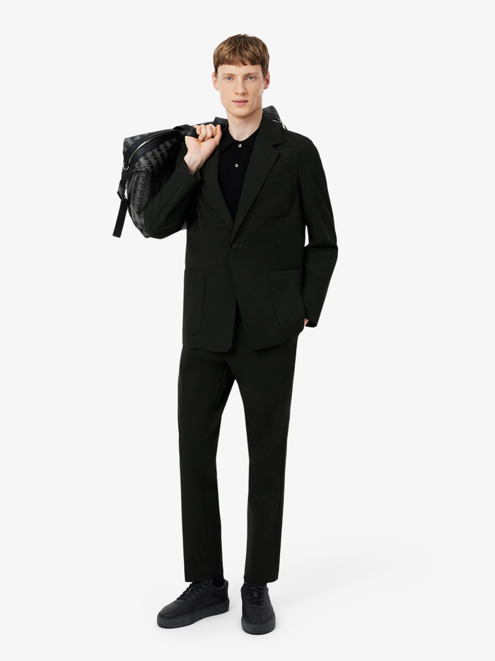 LACOSTE Court Set Leather Sneakers Black - MAISONDEFASHION.COM