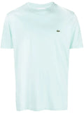 LACOSTE Crew Neck Pima Cotton Jersey T-shirt Mint - MAISONDEFASHION.COM