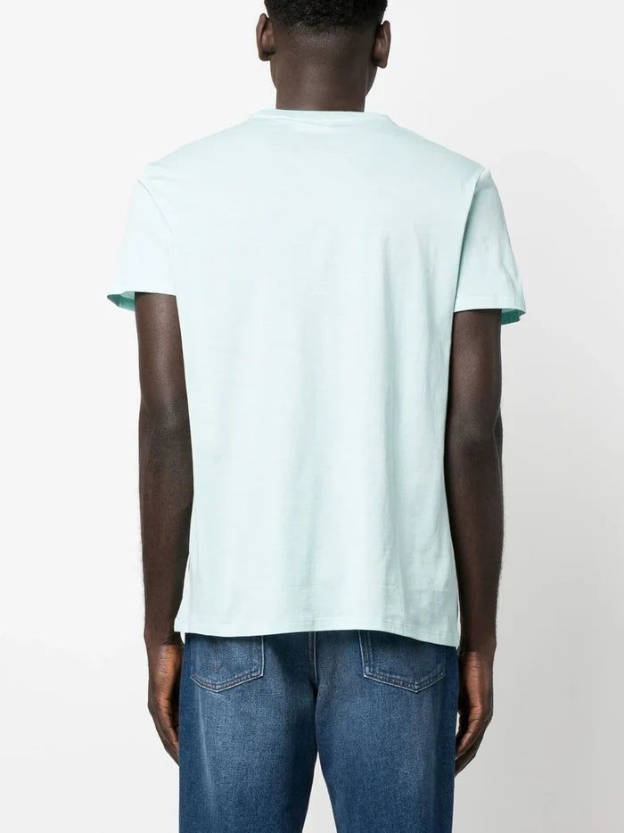 LACOSTE Crew Neck Pima Cotton Jersey T-shirt Mint - MAISONDEFASHION.COM