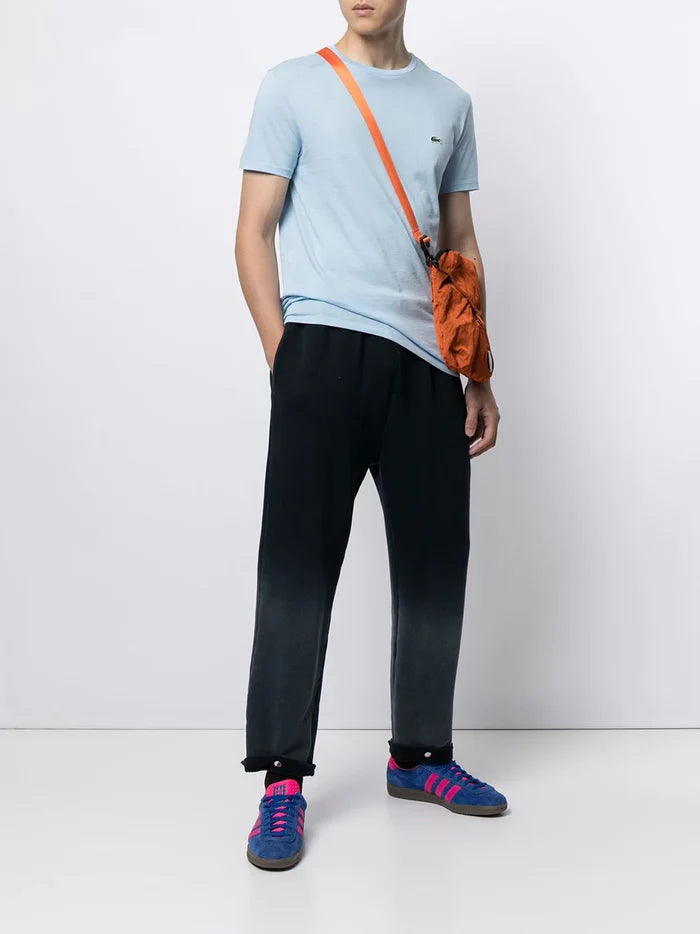 LACOSTE Crew Neck Pima Cotton Jersey T-shirt Overview Blue - MAISONDEFASHION.COM