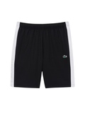 LACOSTE Diamond Taffeta Band Accent Sport Shorts Black - MAISONDEFASHION.COM