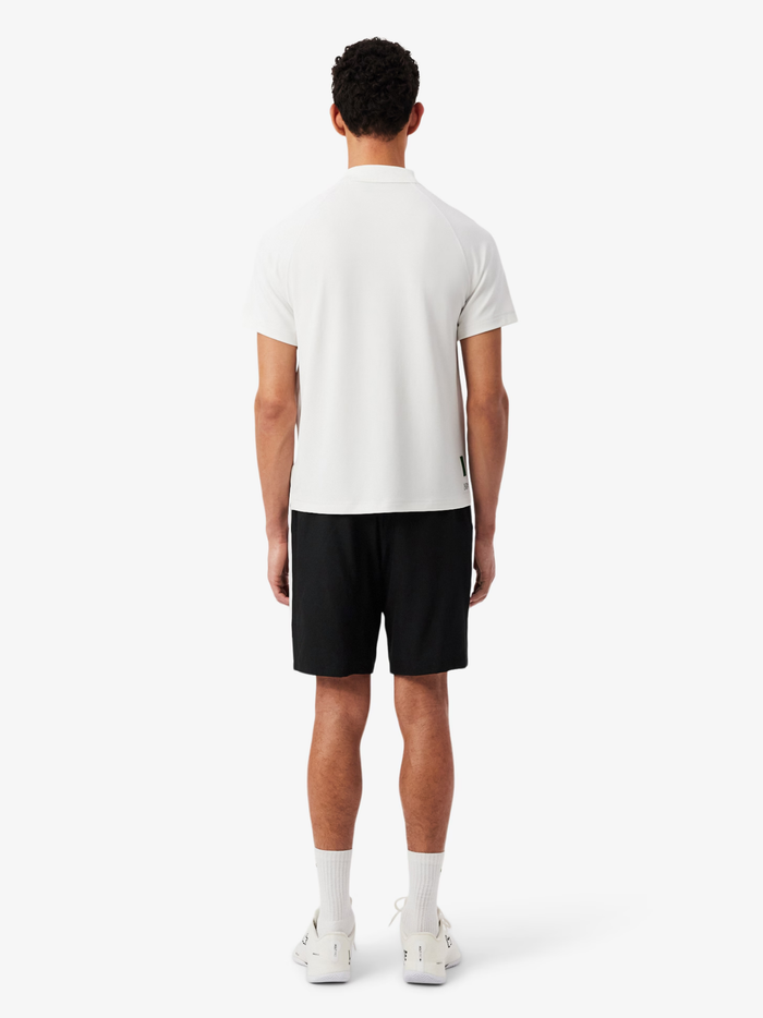 LACOSTE Diamond Taffeta Band Accent Sport Shorts Black - MAISONDEFASHION.COM