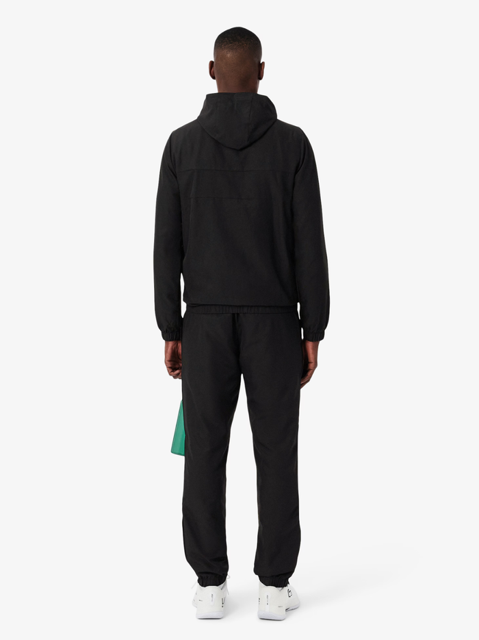 LACOSTE Diamond Taffeta Sport Tracksuit Black - MAISONDEFASHION.COM