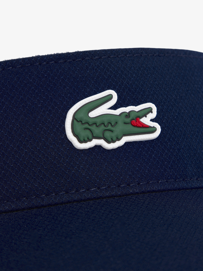 LACOSTE Diamond Taffeta Sport Visor Midnight Blue - MAISONDEFASHION.COM