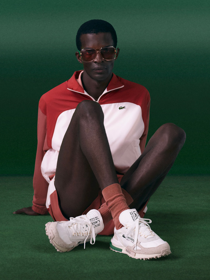 LACOSTE Elite Active Sneakers in White/Dark Green - lifestyle shot or additional angle showcasing fresh white and dark green colorway