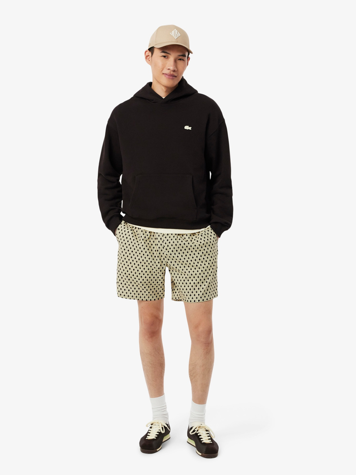 LACOSTE Embroidered Cotton Twill Cap Beige - MAISONDEFASHION.COM
