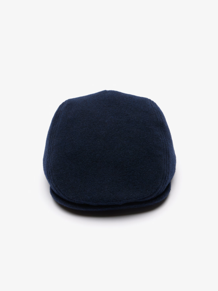 LACOSTE Felted Wool Beret Midnight blue - MAISONDEFASHION.COM