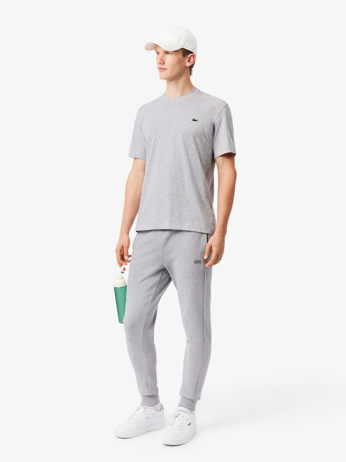 LACOSTE Fitted Jersey Sweatpants Light Grey - MAISONDEFASHION.COM