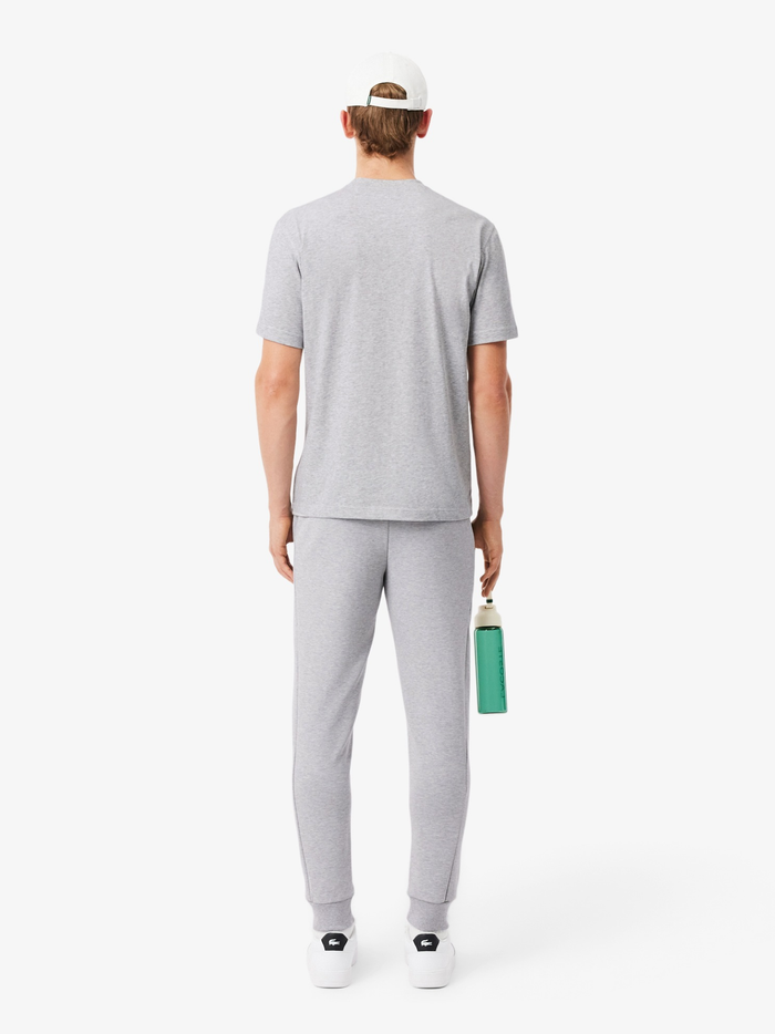 LACOSTE Fitted Jersey Sweatpants Light Grey - MAISONDEFASHION.COM