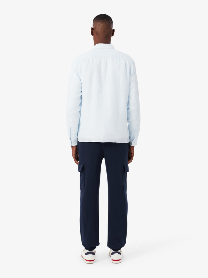 LACOSTE Fleece Cargo Sweatpants Midnight Blue - MAISONDEFASHION.COM