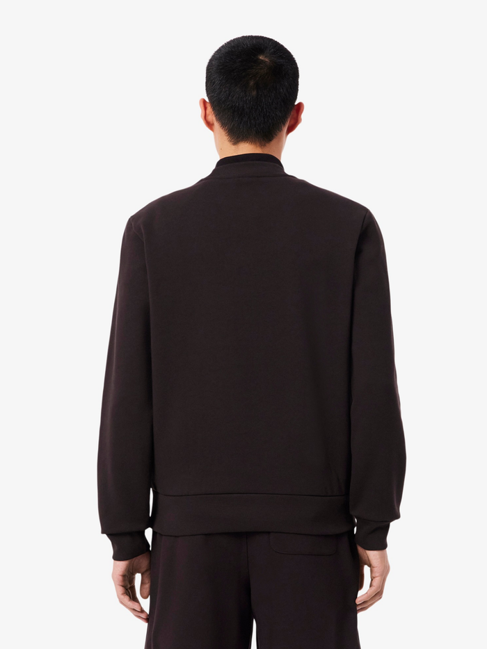 LACOSTE Fleece Crew Neck Sweatshirt Brown