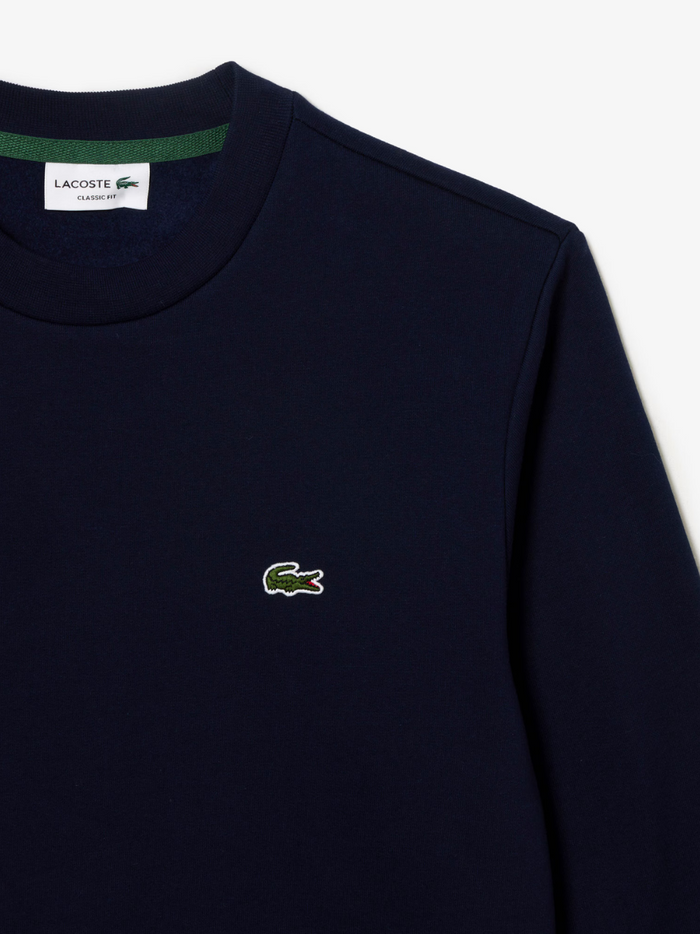 LACOSTE fleece sweatshirt in Midnight Blue - additional product view highlighting comfort and premium quality