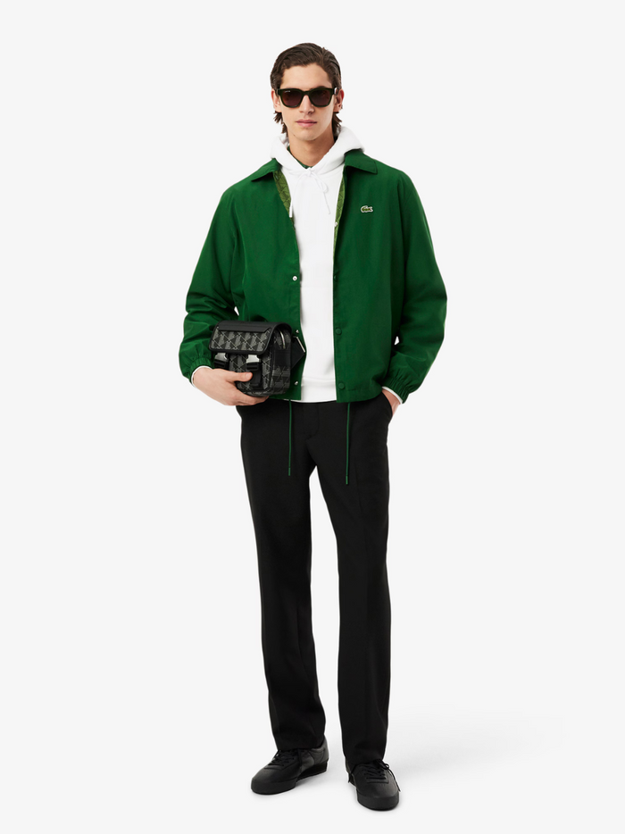 LACOSTE Fleece Hoodie White - MAISONDEFASHION.COM