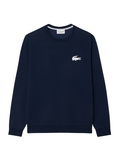 LACOSTE Fleece Lounge Hoodie Navy Blue - MAISONDEFASHION.COM