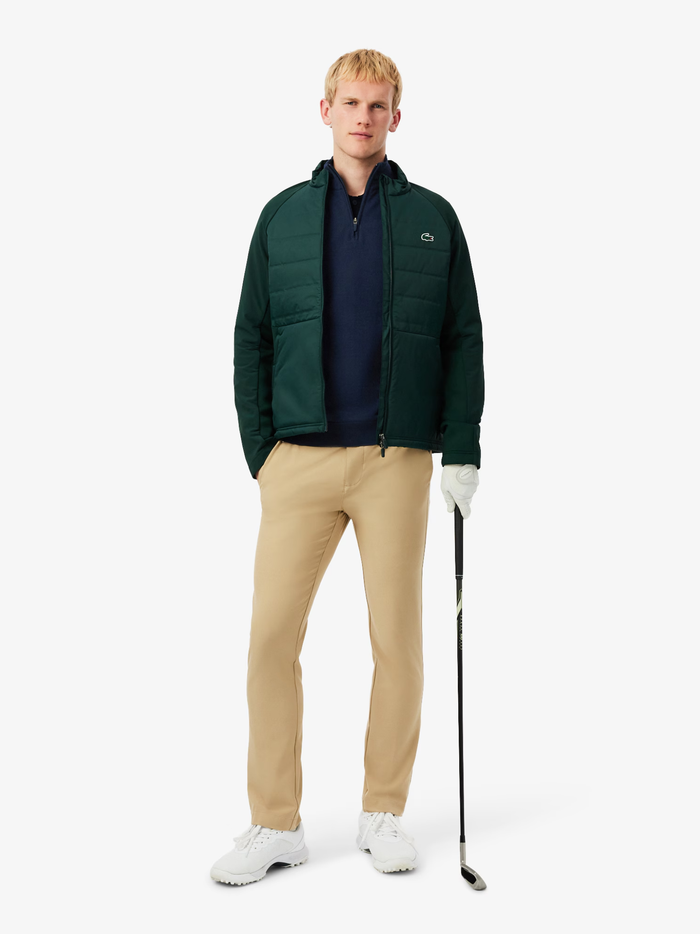 LACOSTE Golf Quarter Zipped Windbreaker Sweater Midnight Blue - MAISONDEFASHION.COM
