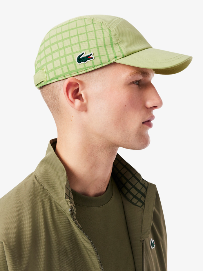 LACOSTE Graphic Print Tennis Cap Green - MAISONDEFASHION.COM