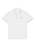 LACOSTE Heat Regulating Mini Piqué Golf Polo Shirt White