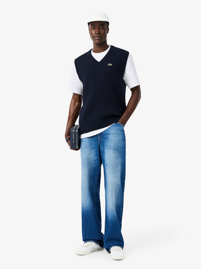 LACOSTE Heavy Cotton Jersey T-shirt White - MAISONDEFASHION.COM