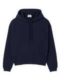 LACOSTE Heavy Fleece Hoodie Midnight Blue - MAISONDEFASHION.COM