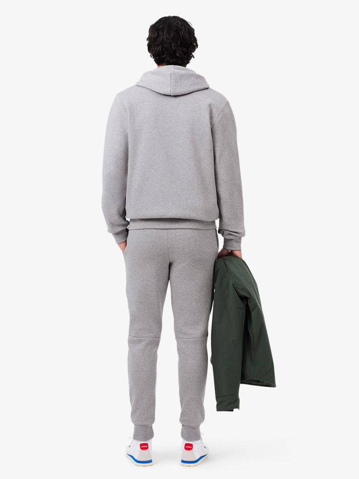 LACOSTE Hooded Tracksuit Light Grey - MAISONDEFASHION.COM