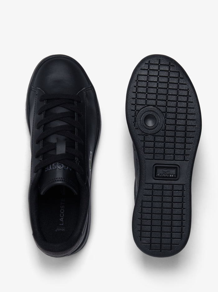 LACOSTE KIDS Boys Carnaby Set Sneakers Black/Black - MAISONDEFASHION.COM
