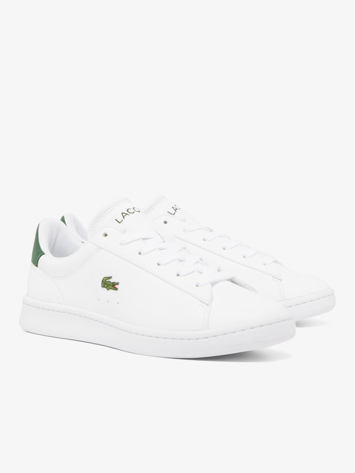 LACOSTE KIDS Boys Carnaby Set Sneakers White/Dark Green - MAISONDEFASHION.COM