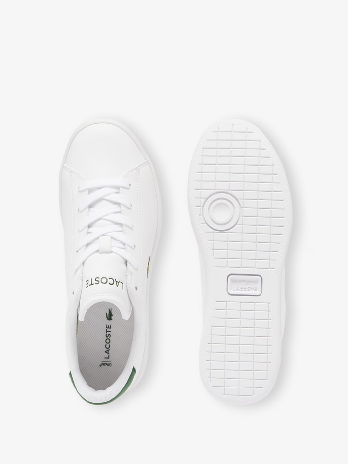 LACOSTE KIDS Boys Carnaby Set Sneakers White/Dark Green - MAISONDEFASHION.COM
