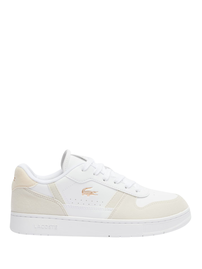 LACOSTE KIDS Girls T-Clip Set Sneakers White/Light Pink - MAISONDEFASHION.COM