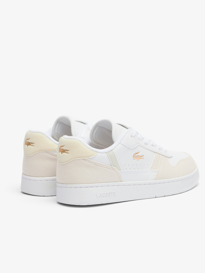 LACOSTE KIDS Girls T-Clip Set Sneakers White/Light Pink - MAISONDEFASHION.COM