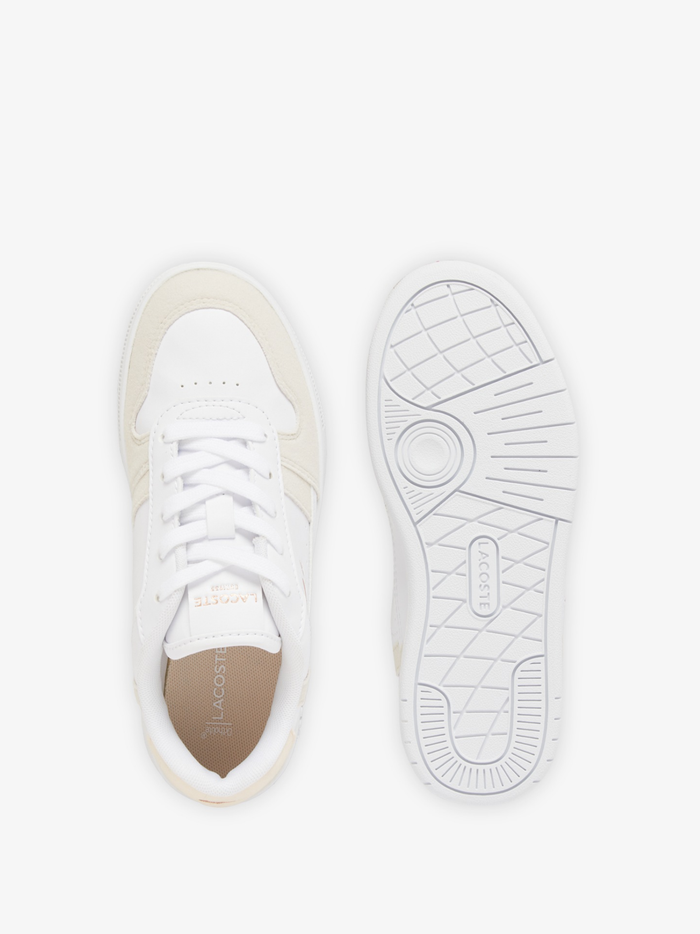 LACOSTE KIDS Girls T-Clip Set Sneakers White/Light Pink - MAISONDEFASHION.COM