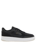LACOSTE L001 Ace Leather Sneakers Black/White - MAISONDEFASHION.COM