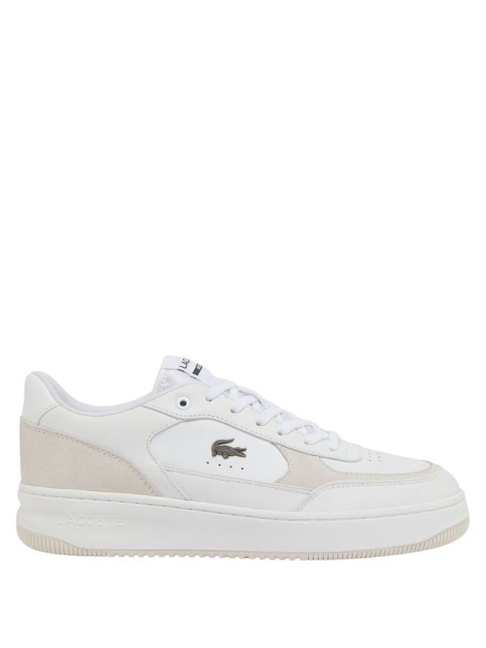 LACOSTE L001 Ace Leather Sneakers White - MAISONDEFASHION.COM