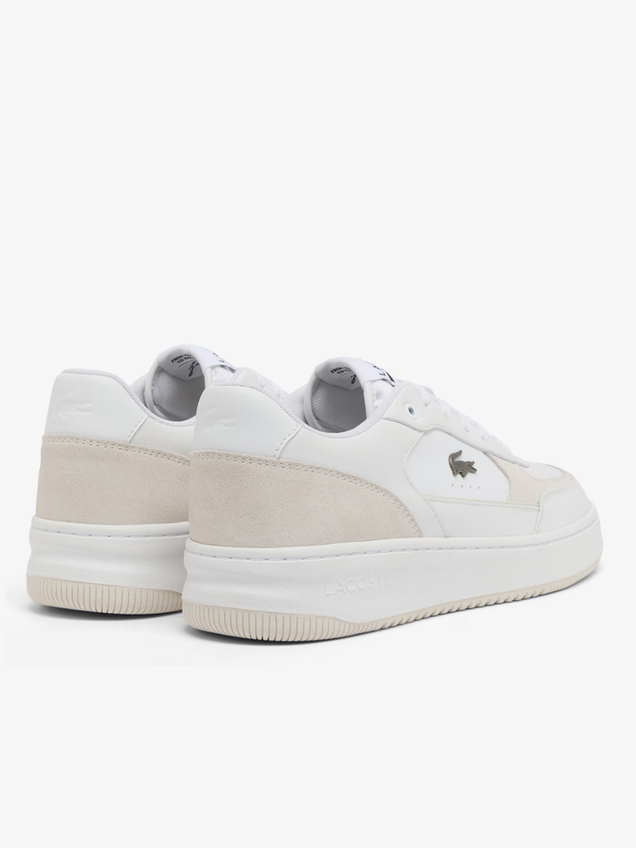 LACOSTE L001 Ace Leather Sneakers White - MAISONDEFASHION.COM