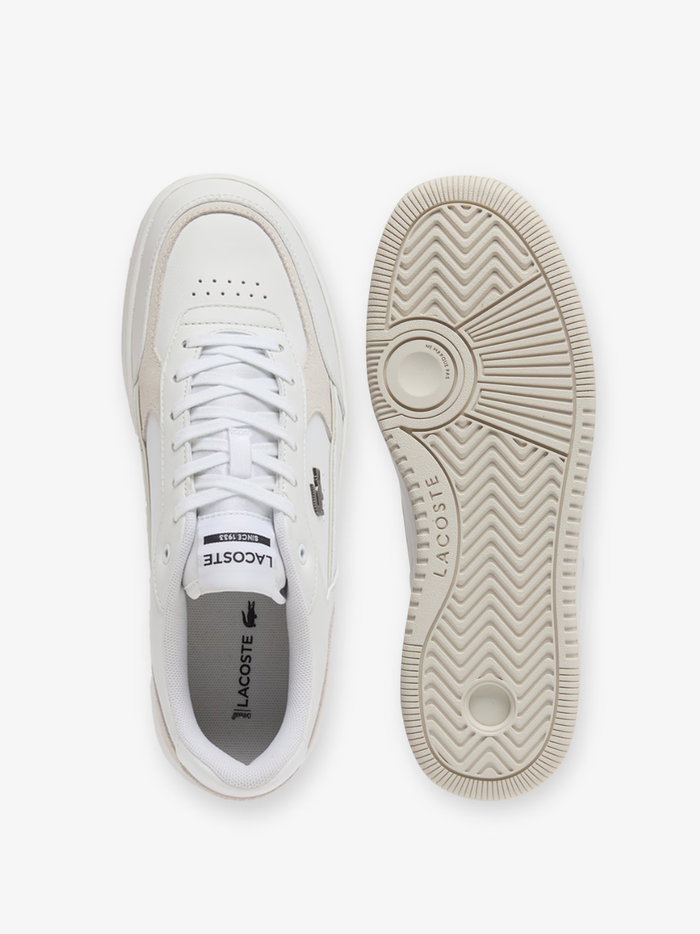 LACOSTE L001 Ace Leather Sneakers White - MAISONDEFASHION.COM