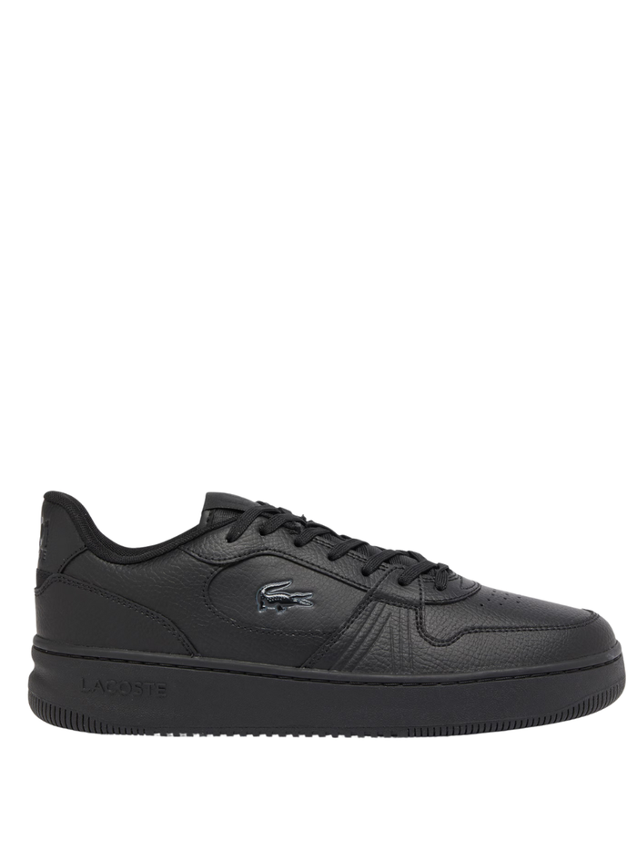 LACOSTE L001 Set Leather Sneakers Black - MAISONDEFASHION.COM