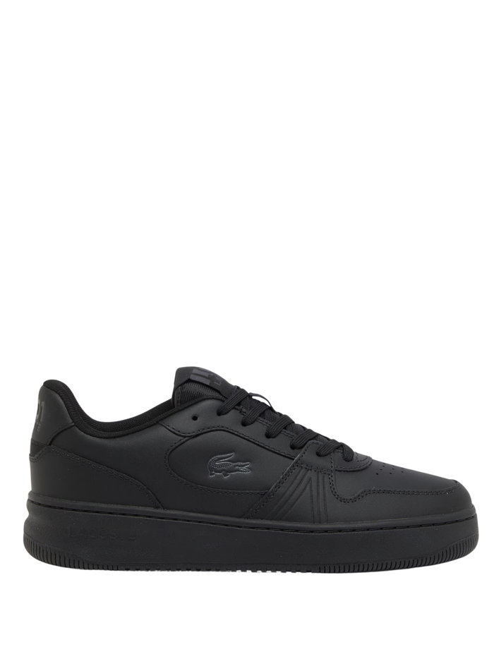 LACOSTE L001 Set Leather Sneakers Black - MAISONDEFASHION.COM