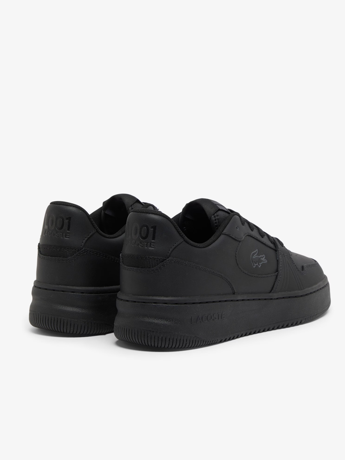 LACOSTE L001 Set Leather Sneakers Black - MAISONDEFASHION.COM