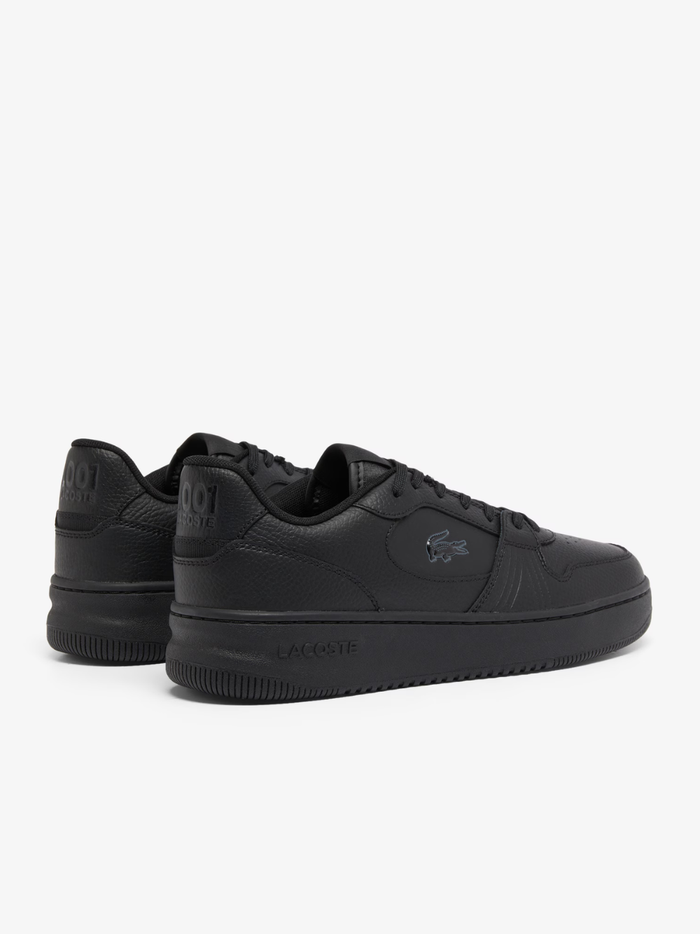 LACOSTE L001 Set Leather Sneakers Black - MAISONDEFASHION.COM