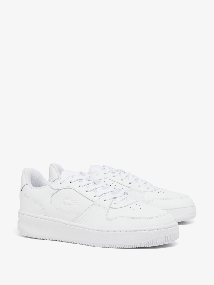 LACOSTE L001 Set Leather Sneakers White - MAISONDEFASHION.COM