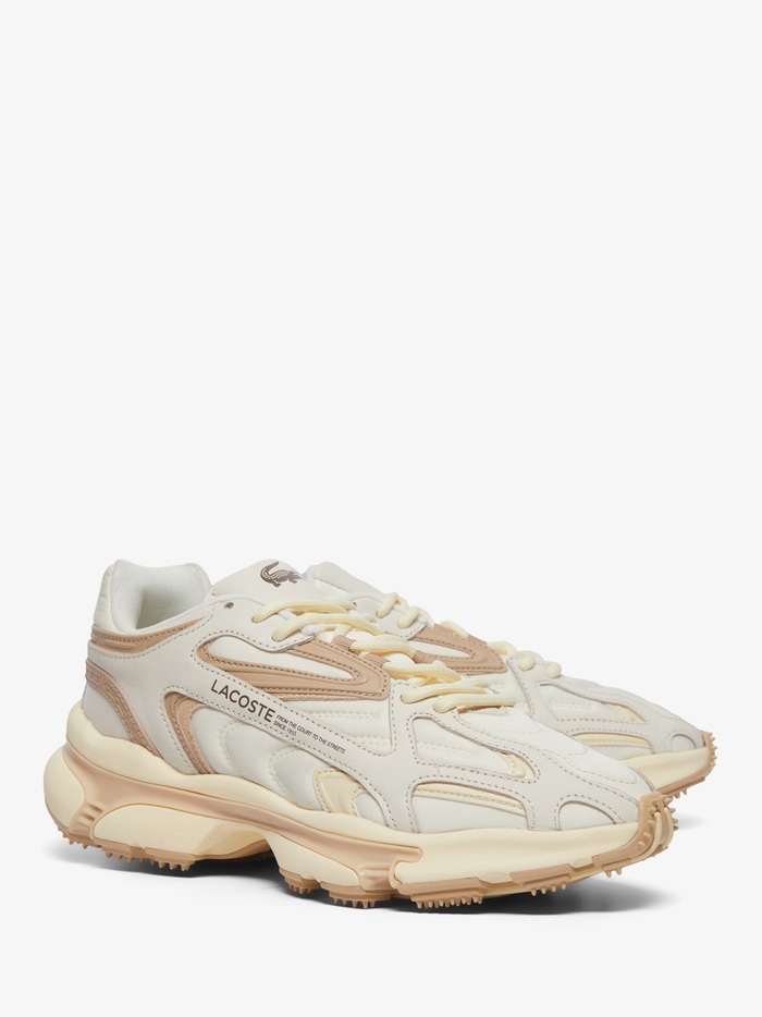 LACOSTE L003 2K24 Sneakers Off-white/Brown - MAISONDEFASHION.COM