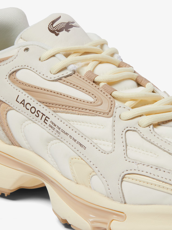 LACOSTE L003 2K24 Sneakers Off-white/Brown - MAISONDEFASHION.COM