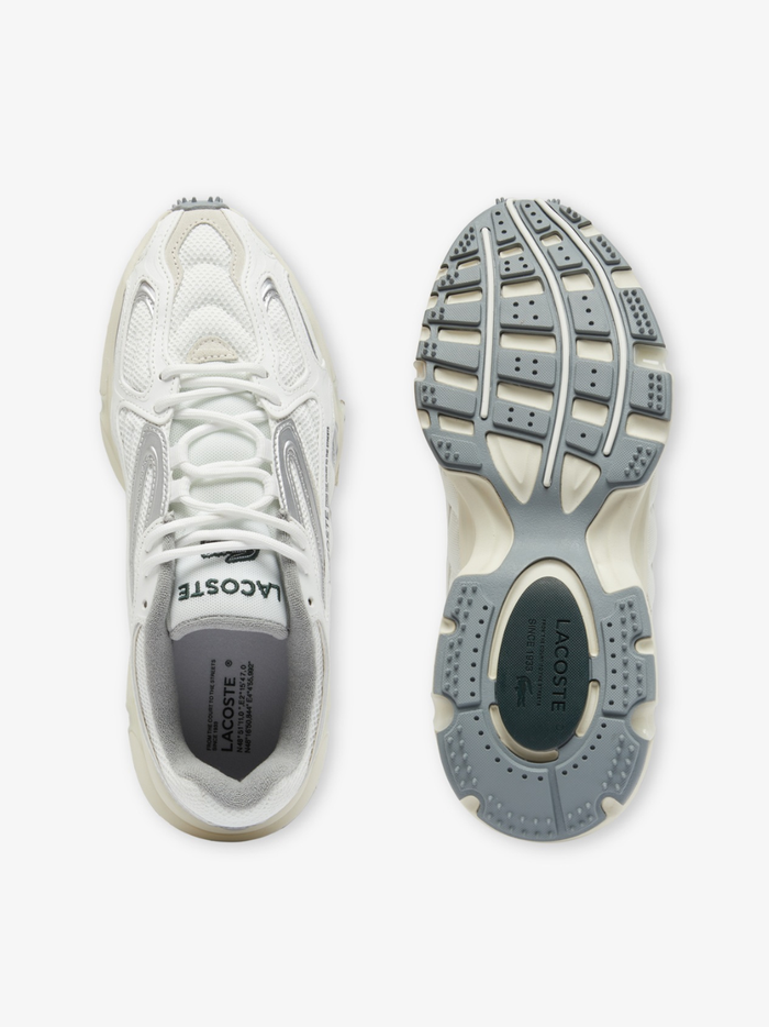 LACOSTE L003 2K24 Sneakers White/Grey - MAISONDEFASHION.COM
