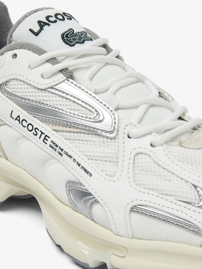 LACOSTE L003 2K24 Sneakers White/Grey - MAISONDEFASHION.COM