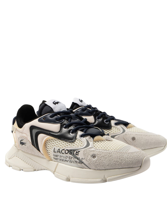 LACOSTE L003 Neo Sneakers White/Black - MAISONDEFASHION.COM