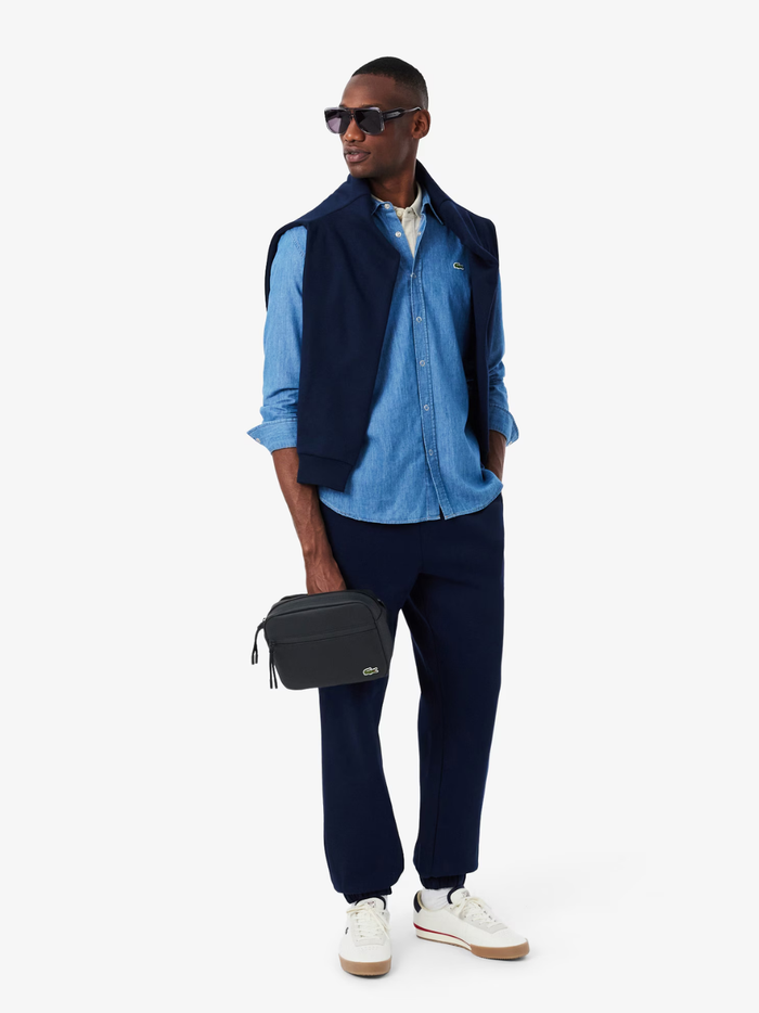 LACOSTE LCST Reporter Bag Black - MAISONDEFASHION.COM