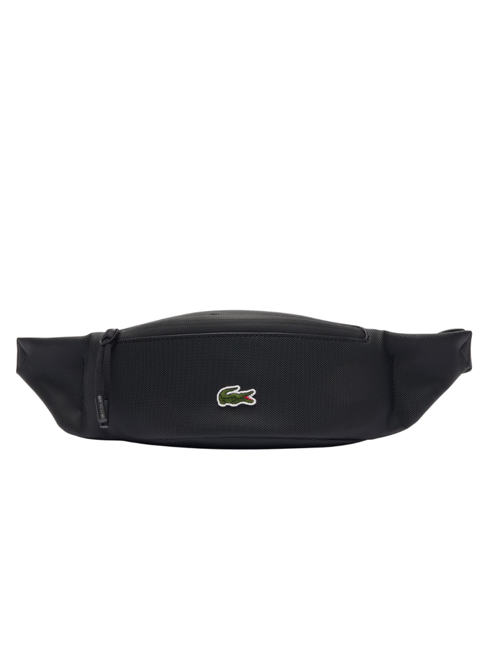 LACOSTE LCST Zipped Belt Bag Black - MAISONDEFASHION.COM